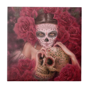 Carreau Dia de los Muertos Tile