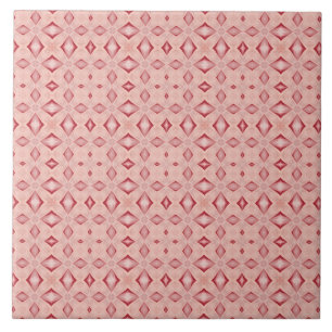 Carreau Diamant rose vif Géométrique méditerranéen