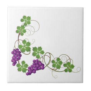 Carreau d'impression de raisins