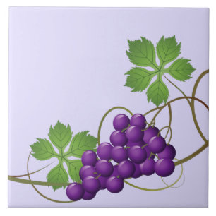 Carreau d'impression de raisins