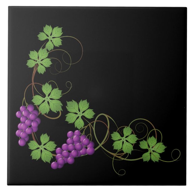 Carreau d'impression de raisins (Devant)