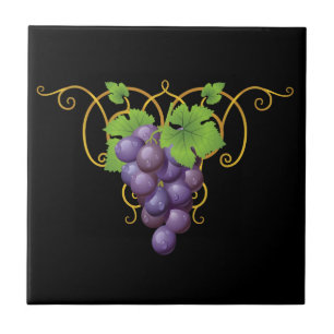 Carreau d'impression de raisins