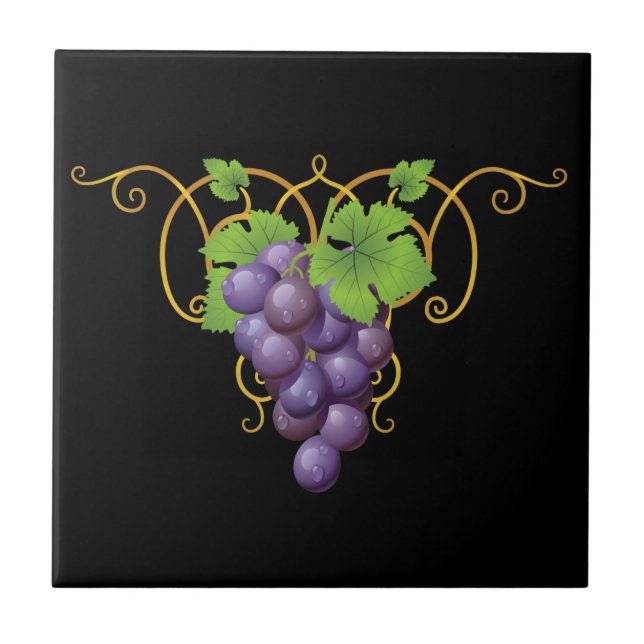 Carreau d'impression de raisins (Devant)