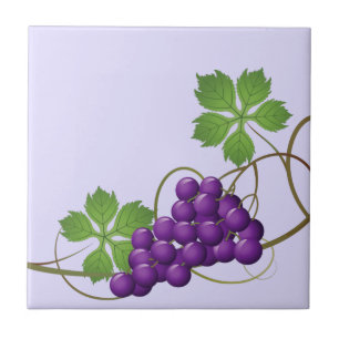 Carreau d'impression de raisins