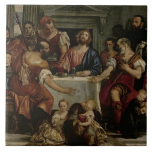 Carreau Dîner chez Emmaus (huile sur la toile)