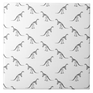Carreau Dinosaur Skeletons Motif COULEUR ARRIÈRE - PLAN P