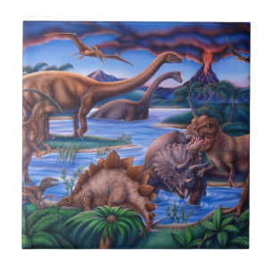 Carreau Dinosaures