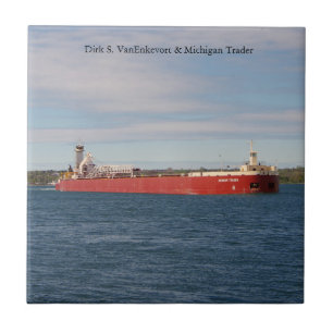 Carreau Dirk S. VanEnkevort & Michigan Trader tuile