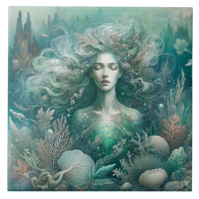Carreau Domaine paisible de Mermaid - Carrelage en céramiq (Devant)