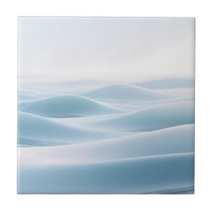 Carreau Douces Dunes Bleues enneigées Sérénité d'Hiver