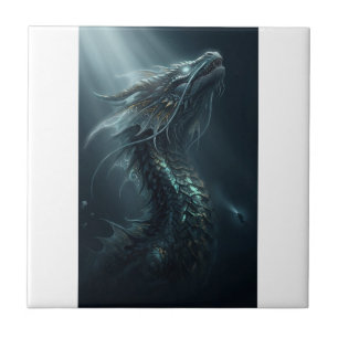 Carreau Dragon de mer à écaille dorée majestueux - Guar de