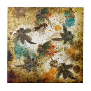Carreau Dragonfly Flit Rustic Splash
