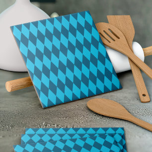 Carreau Drapeau bleu Bavaria Rhombus Motif