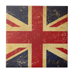 Carreau Drapeau britannique Union Jack Carrelage Vintage e