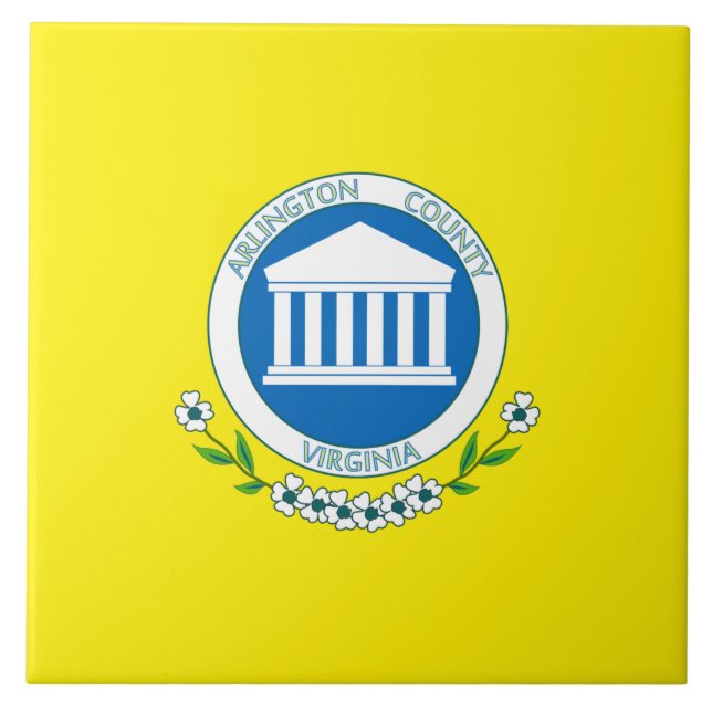 Carreau Drapeau d'Arlington (Virginie) (Devant)