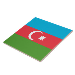 Carreau Drapeau d'Azerbaïdjan