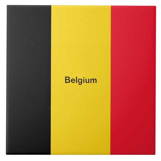 Carreau Drapeau de Belgique (Devant)