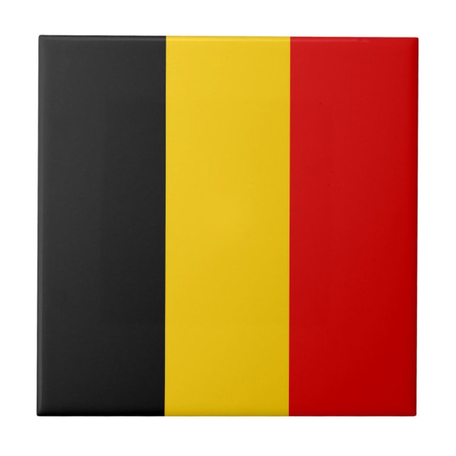 Carreau Drapeau de Belgique (Devant)