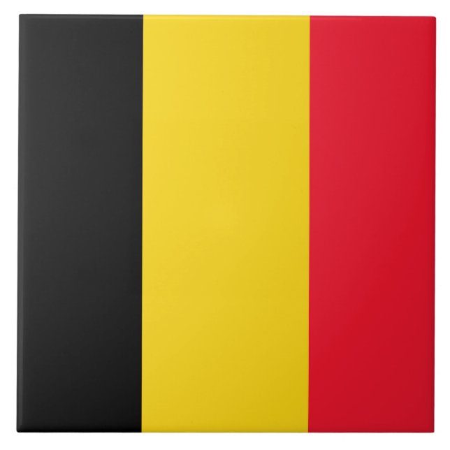 Carreau Drapeau de Belgique Carrelage en céramique (Devant)