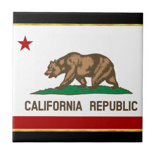 Carreau Drapeau de Californie
