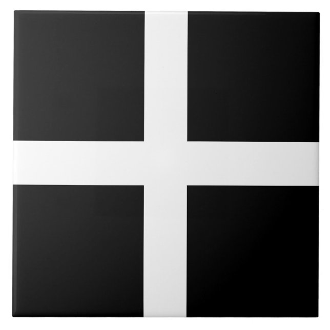 Carreau Drapeau de Cornouailles (Cornwall) (Comté d'Anglet (Devant)