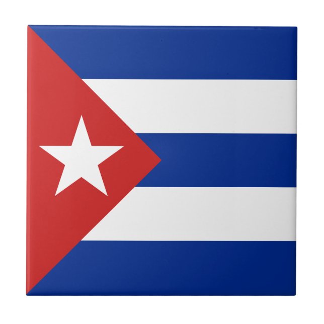 Carreau Drapeau de Cuba (Devant)
