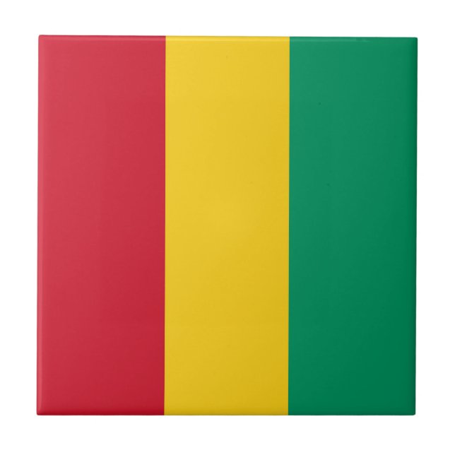 Carreau Drapeau de Guinée (Devant)
