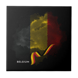 Carreau drapeau de la Belgique