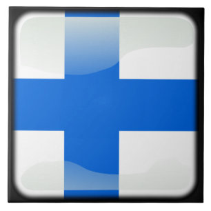 Carreau Drapeau de la Finlande