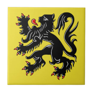Carreau Drapeau de la Flandre (Belgique)