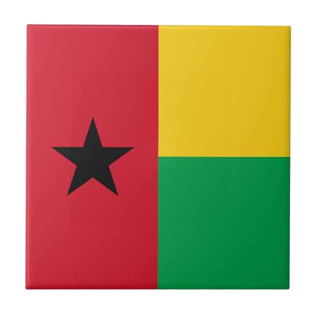 Carreau Drapeau de la Guinée Bissau (Devant)
