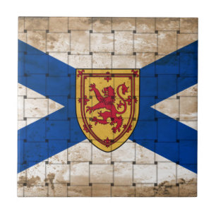 Carreau Drapeau de la Nouvelle-Écosse en détresse