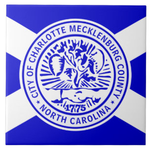 Carreau Drapeau de la ville de Charlotte