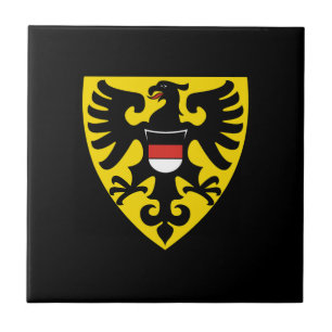 Carreau drapeau de la ville de Reutlingen allemagne symbol