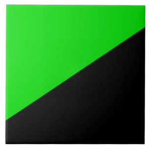 Carreau Drapeau de l'anarchisme vert