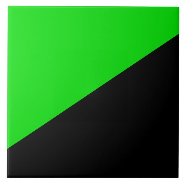 Carreau Drapeau de l'anarchisme vert (Devant)