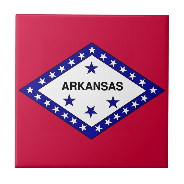 Carreau Drapeau de l'Arkansas (Devant)