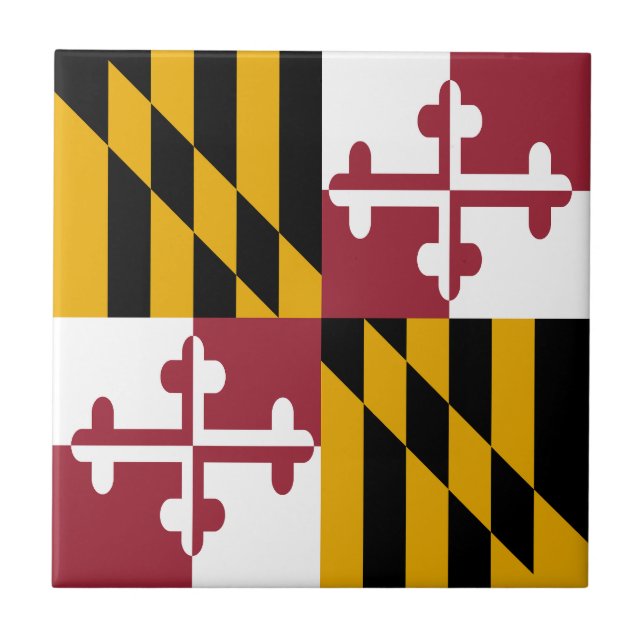 Carreau Drapeau de l'État du Maryland (Devant)
