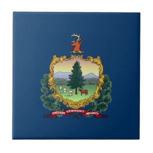 Carreau Drapeau de l'État du Vermont