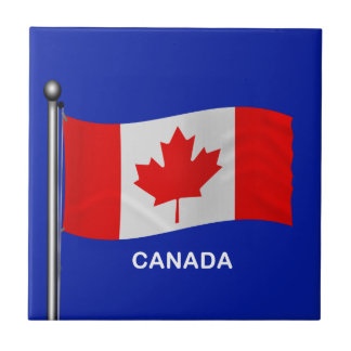 Carreau Drapeau de ondulation du Canada