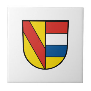Carreau Drapeau de Pforzheim ville Allemagne symbole emblè