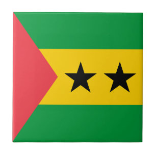 Carreau Drapeau de Sao Tomé-et-Principe