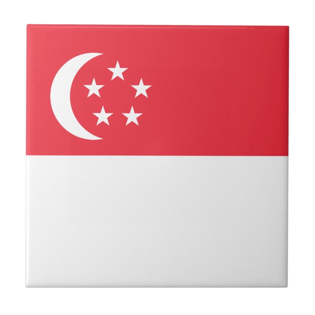 Carreau Drapeau de Singapour (Devant)