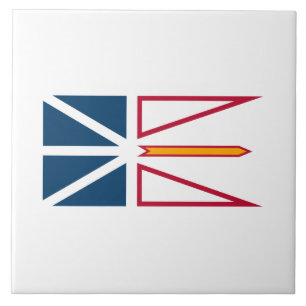 Carreau Drapeau de Terre-Neuve-et-Labrador (Canada)