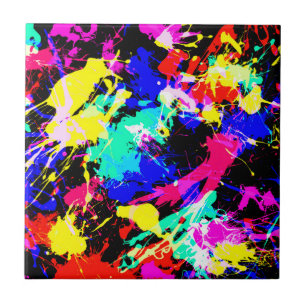 Carreau Drapeau de voiture à peinture colorée