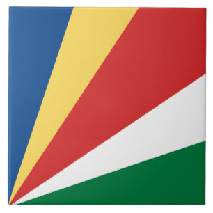 Carreau Drapeau des Seychelles