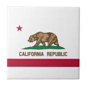 Carreau Drapeau d'État de la République de Californie