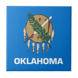 Carreau Drapeau d'État de l'Oklahoma