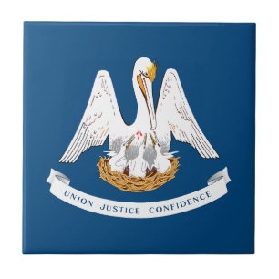 Carreau Drapeau d'État de Louisiane