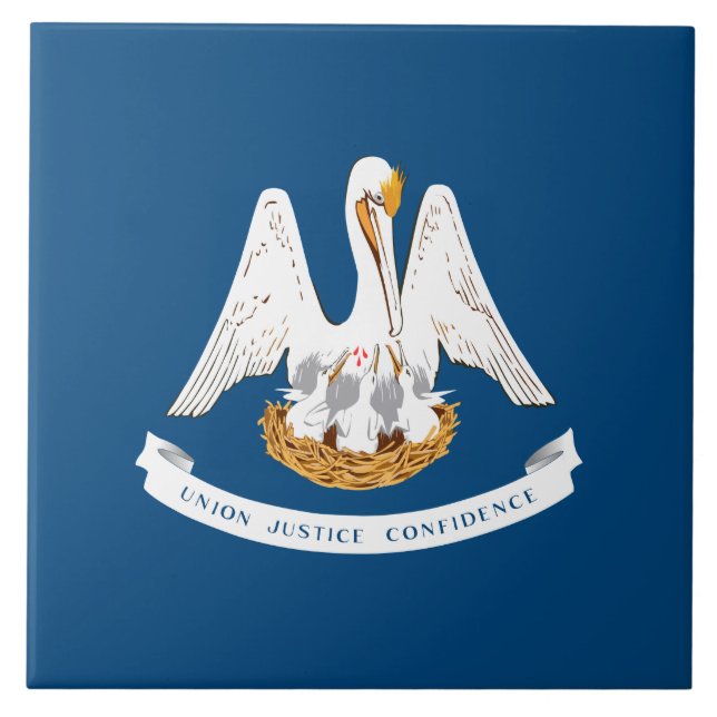 Carreau Drapeau d'État de Louisiane (Devant)